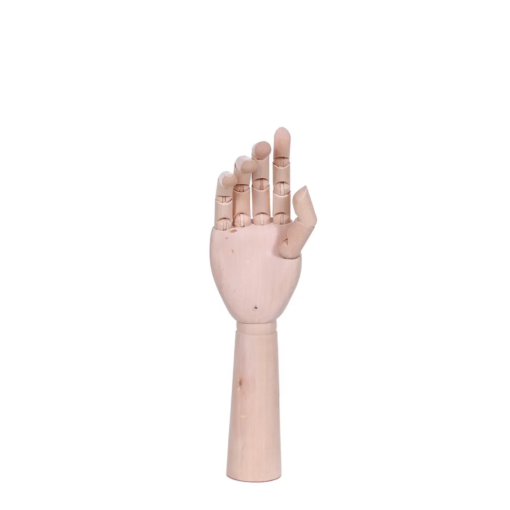 Wooden female right hand, height 33 cm