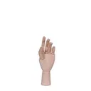 Wooden female left hand, height 25 cm