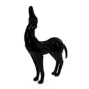 Mannequin chien, accessoire, plastique, noir brillant, pose debout