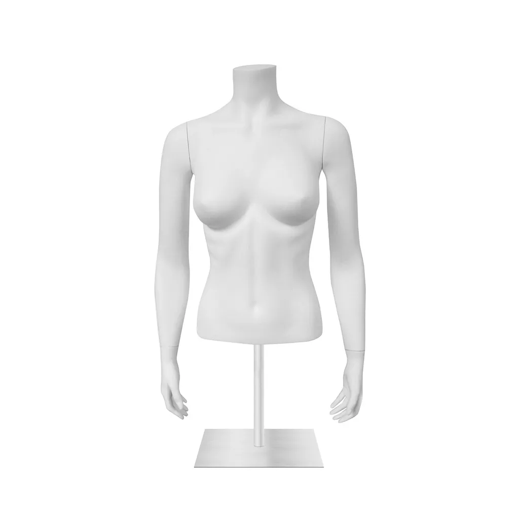 Female torso,Fashion torsos, milk white, incl base