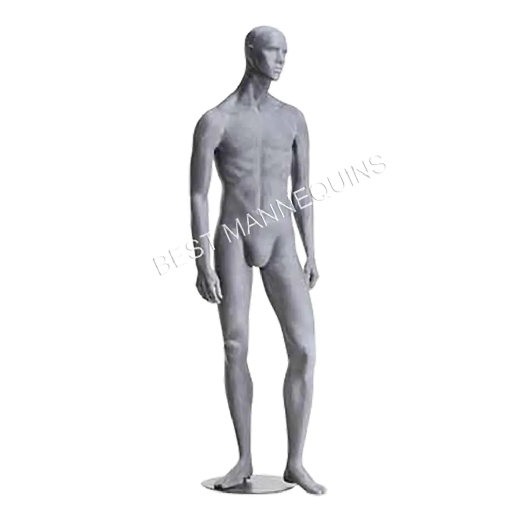 Mannequin homme avec tête abstraite, Raw