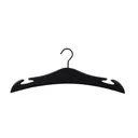 Lingerie hanger, lotus wood, black mat.