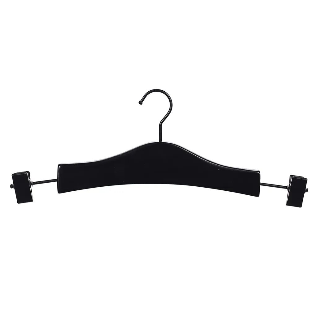 Lingerie brief hanger, lotus wood, black mat.