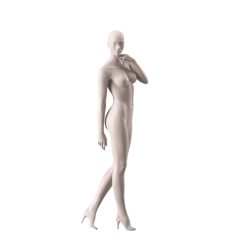 Maniquí de lencería mujer, copa B, color de piel nude, postura de pie 04B