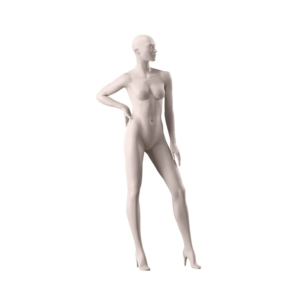 Maniquí de lencería mujer, copa B, color de piel nude, postura de pie 06B