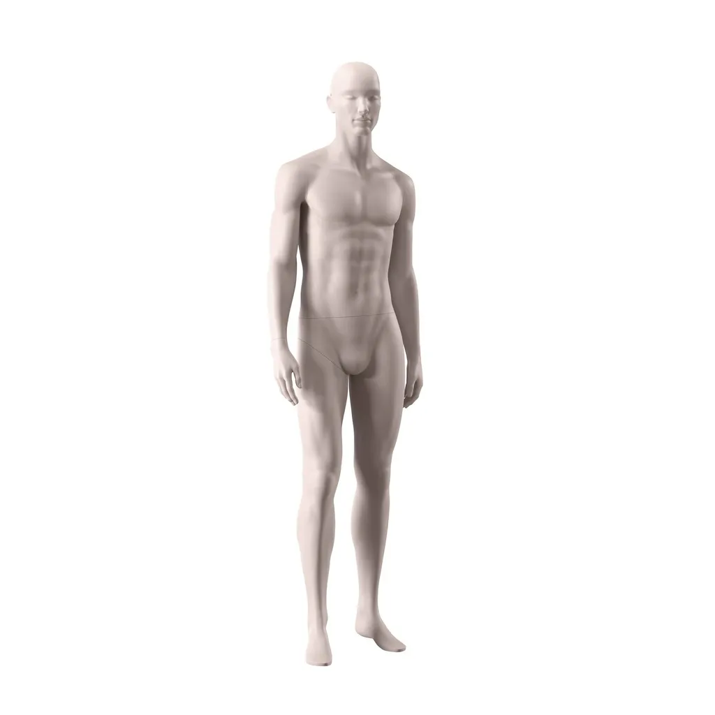 Lingerie mannequin, male, nude skin color mat, standing pose 52