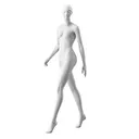 Designer mannequin, female, white color mat, standing pose 06