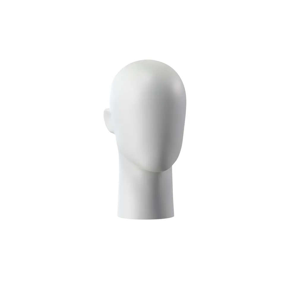 Sport egg head display, grey, abstract head, pose 301