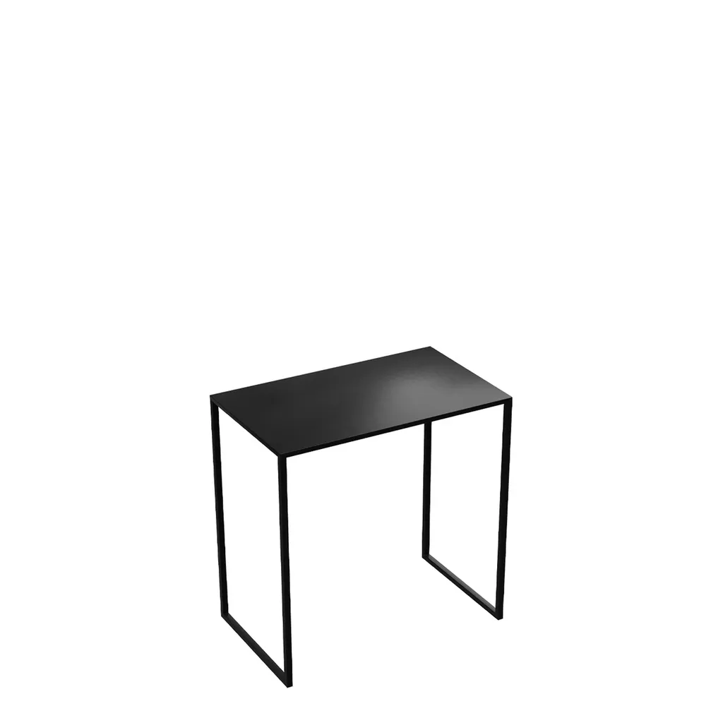 Side table 50x30xh50 cm, black powder-coated metal