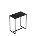 Side table 60x35xh70 cm, black powder-coated metal