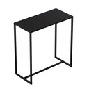 Side table 80x38xh85 cm, black powder-coated metal