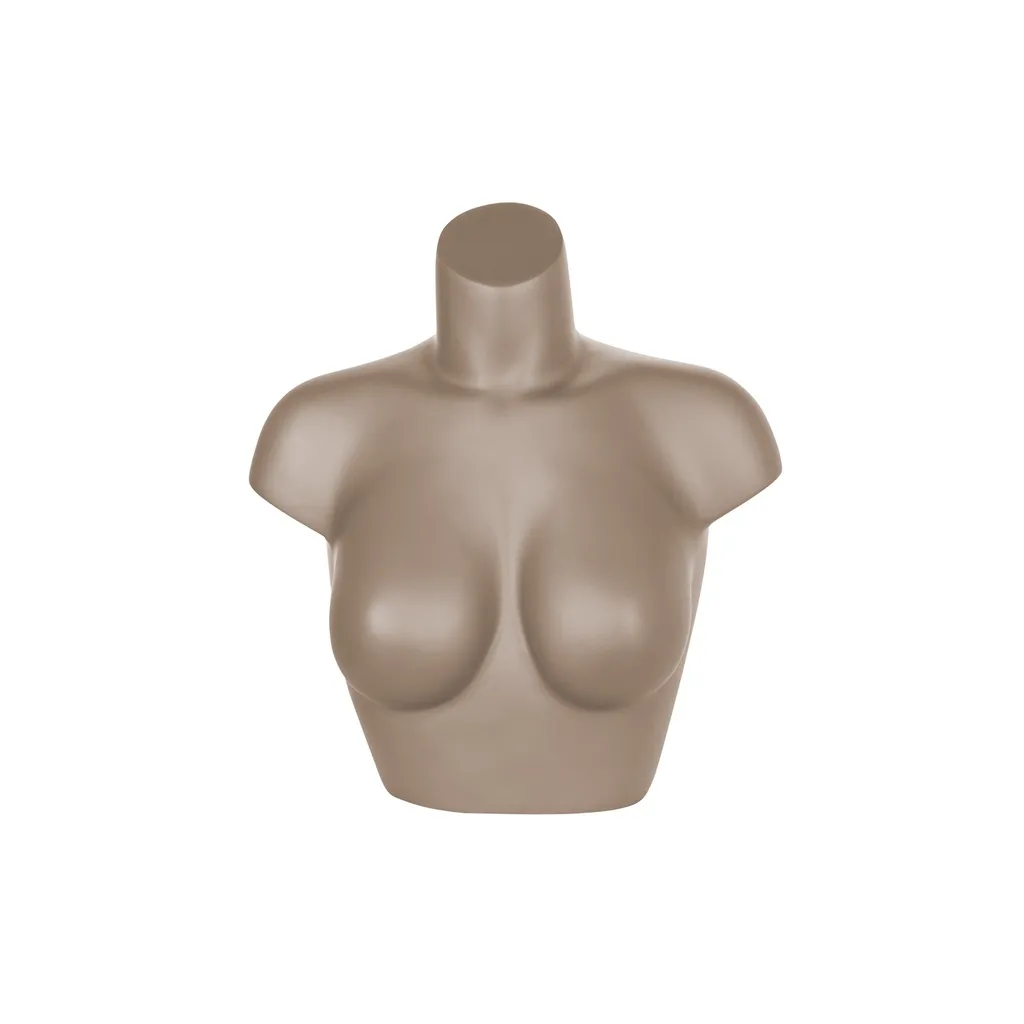 Female torso, B-cup, Sensual, metallic skin color