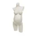 Pregnant female torso, Sensual, FRP, ivory white