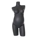 Pregnant female torso, Sensual, FRP, dark grey