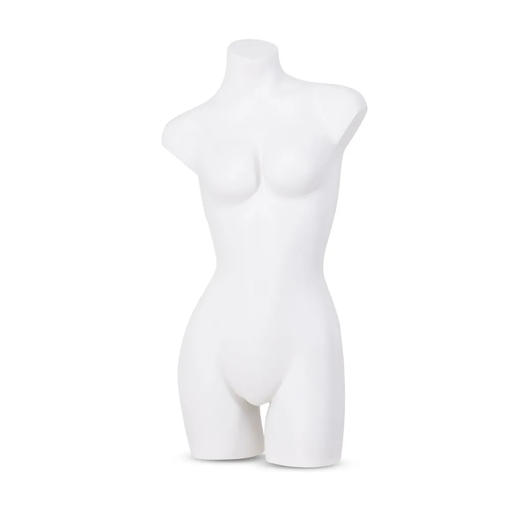 Torso femme, bonnet B push up, blanc ivoire