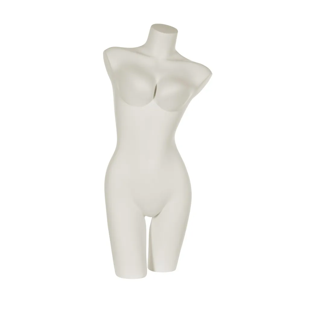 Torso femme, bonnet B push up, blanc ivoire