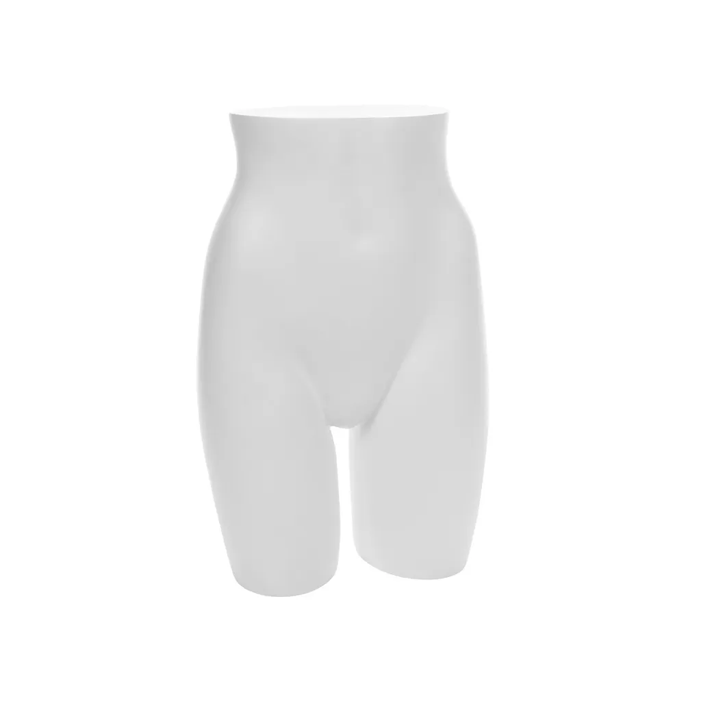 Fessier femme taille haute blanc mat.