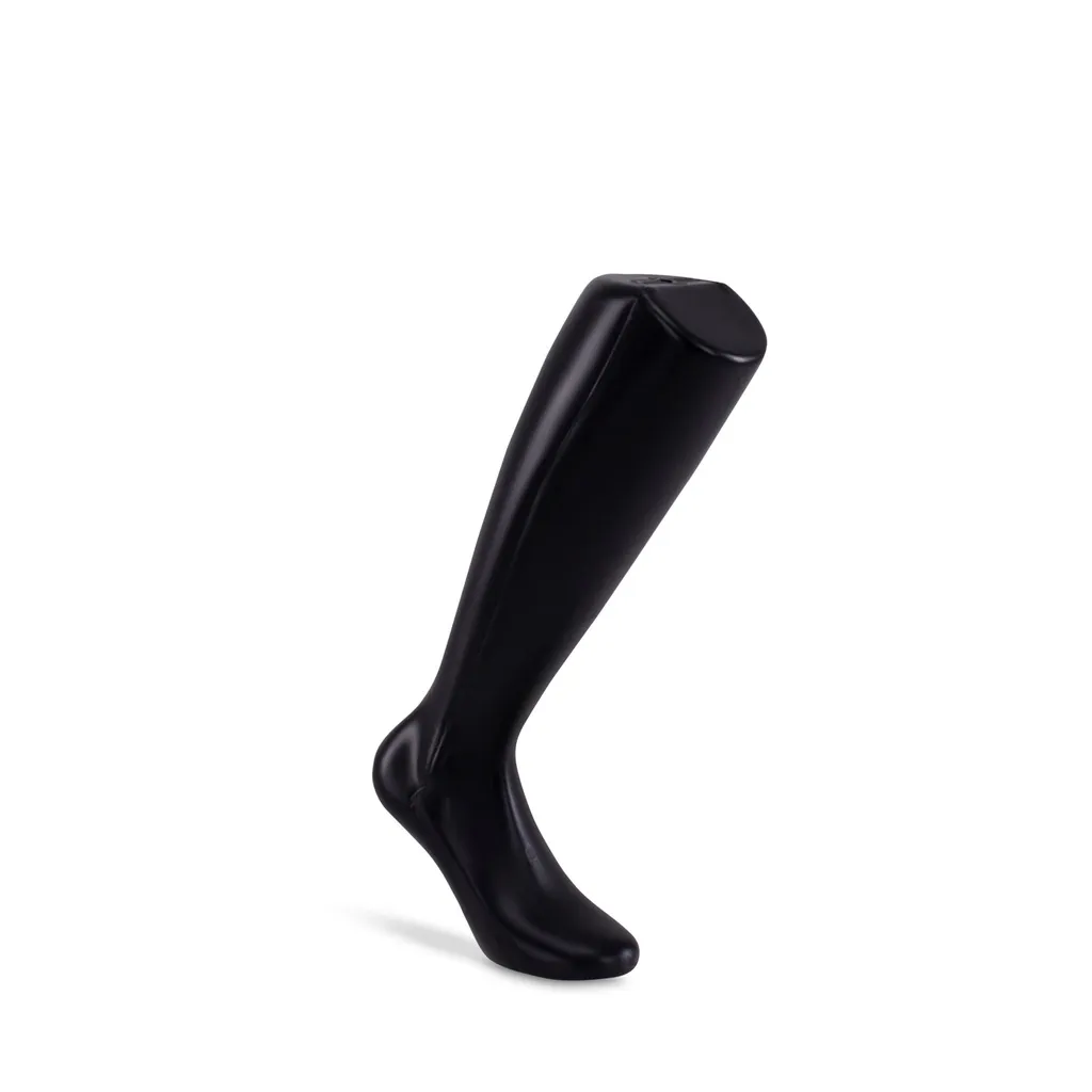 Male leg, freestanding, plastic, black color