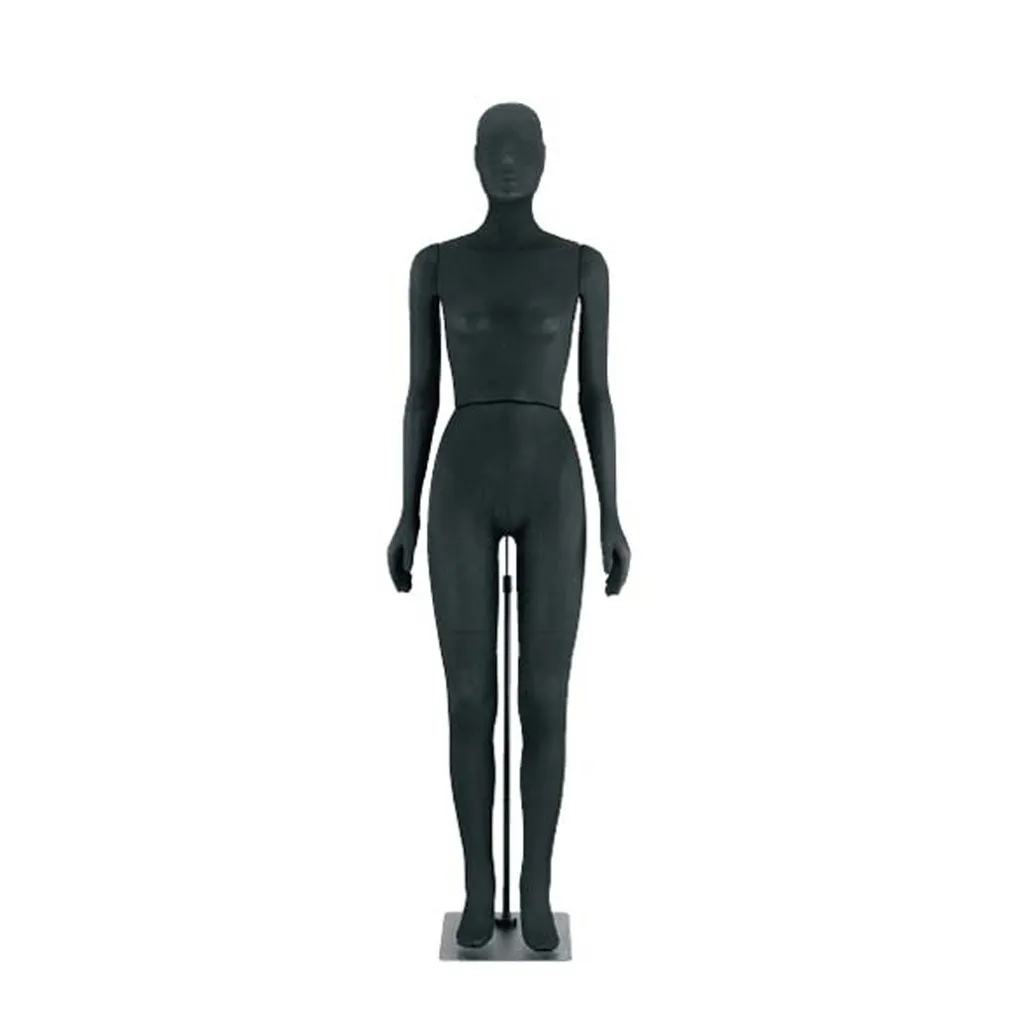 Female flexible mannequin, black EPP foam