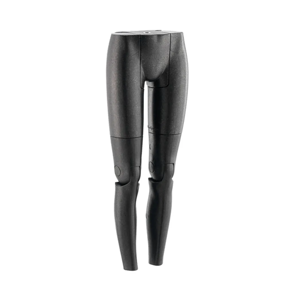 Présentoir jambes articulé, femme, noir, avec boucle de suspension en métal