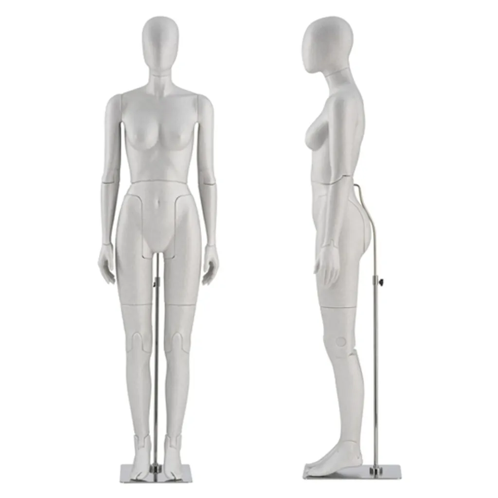 Female flexible mannequin, grey EPP foam