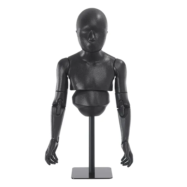 Child flexible bust, black, EPP foam