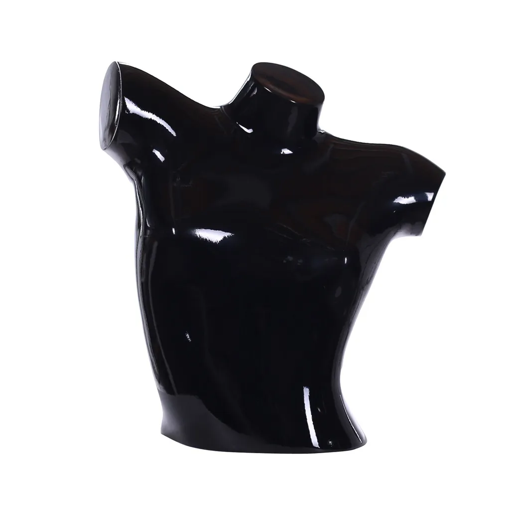 Torse femme, hauteur 39 cm, noir brillant