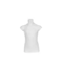 Plastic mannequin bust, type untill scrotch, child, 6-8 years, white recyclable plastic, pose 2010_WH