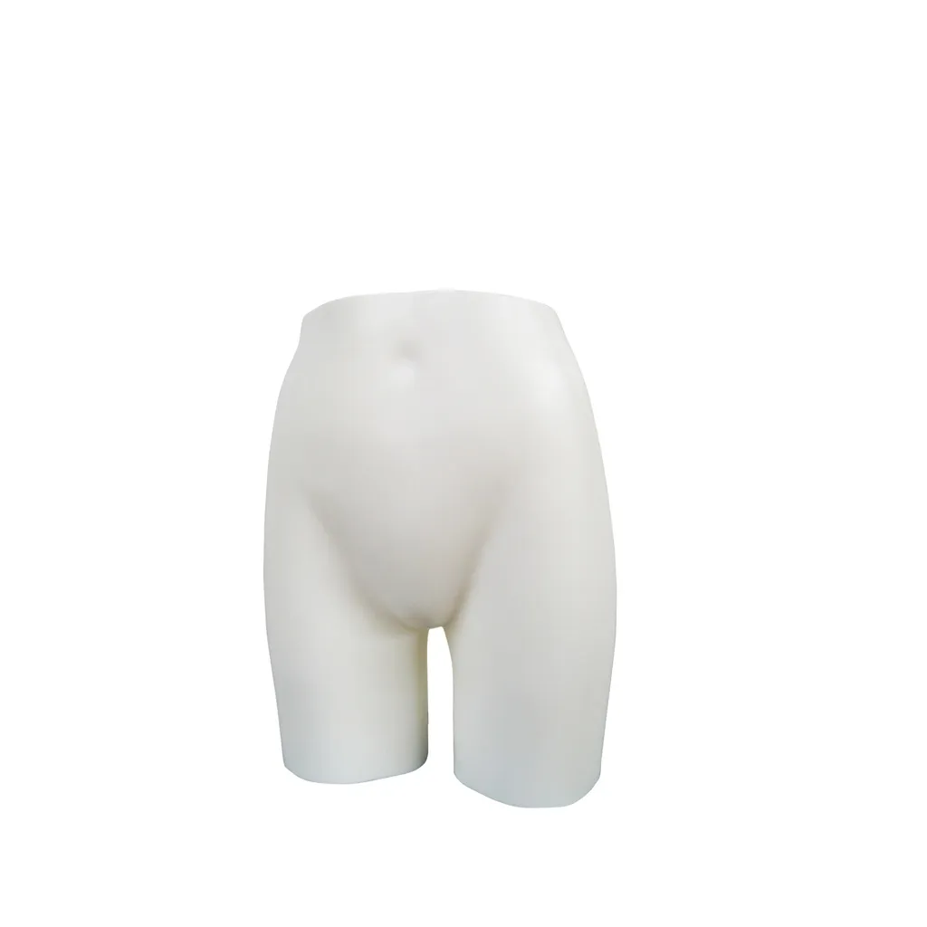 Plastic mannequin hips display, teenager, 12 years, white recyclable plastic, pose 2023T_PWH