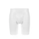 Plastic mannequin hips display, male, white recyclable plastic, pose 2025U_WH