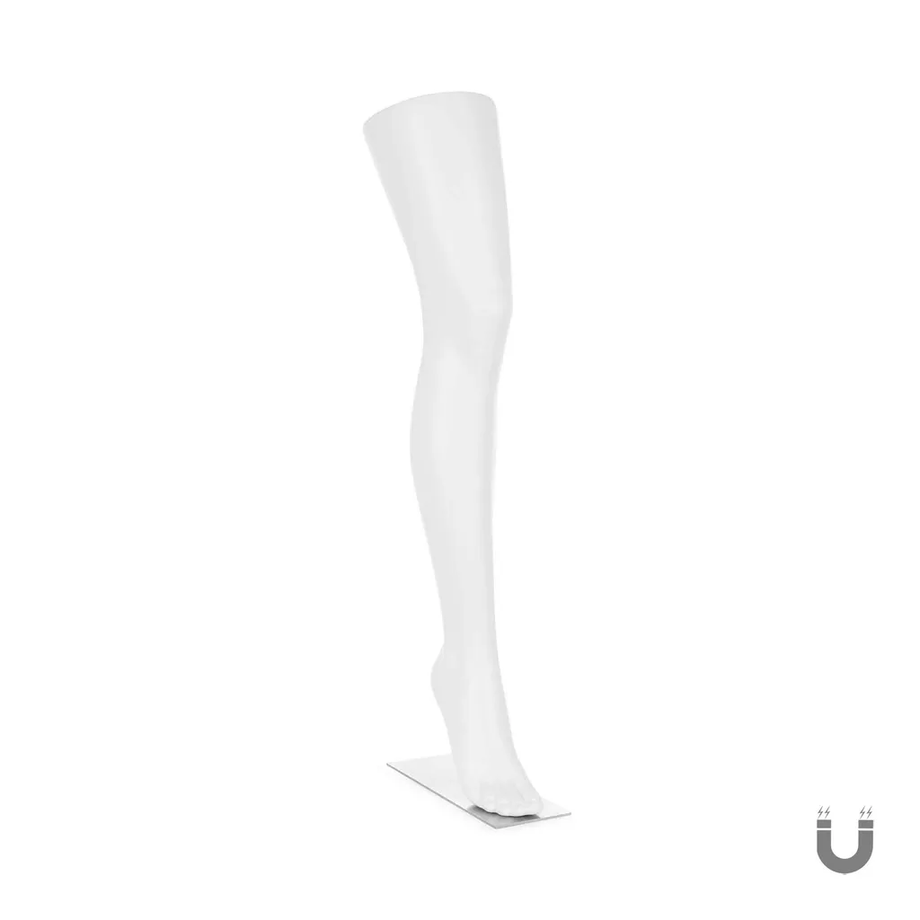 Female leg, high model, magnetic, white