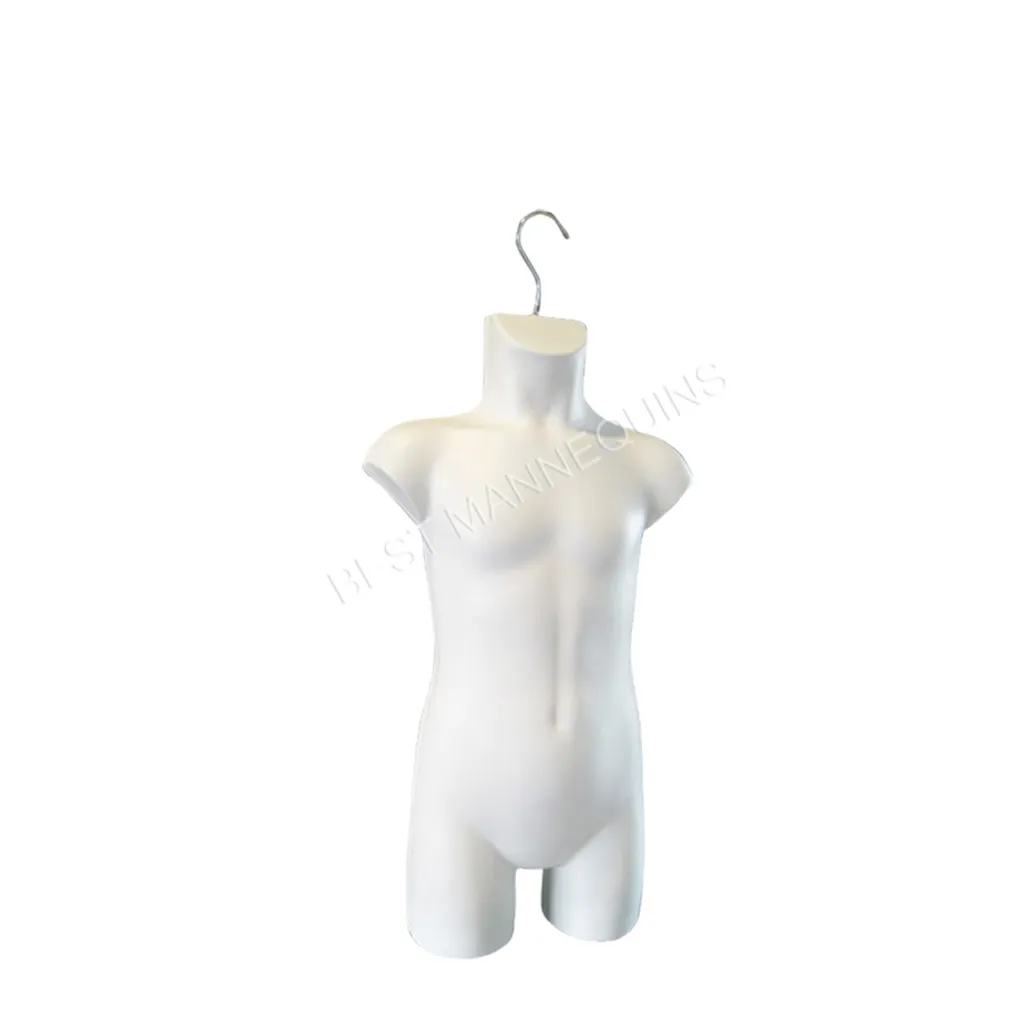 Child torso, 6-7 yrs, Shapes, plastic, white