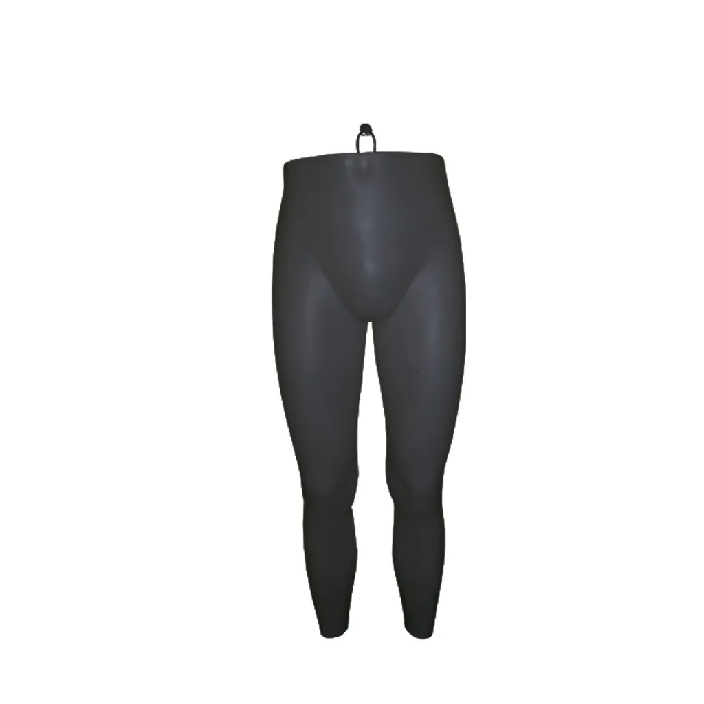 Men's leg display, for trousers, black, for wall mounting, including hanging loop