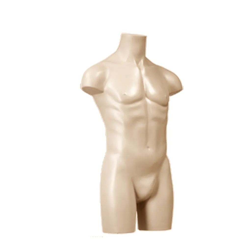 Male torso up to half tigh, Impact, skin color