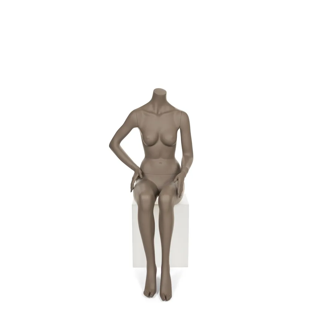 Maniquí femenino sin cabeza, Mosaique, beige gris