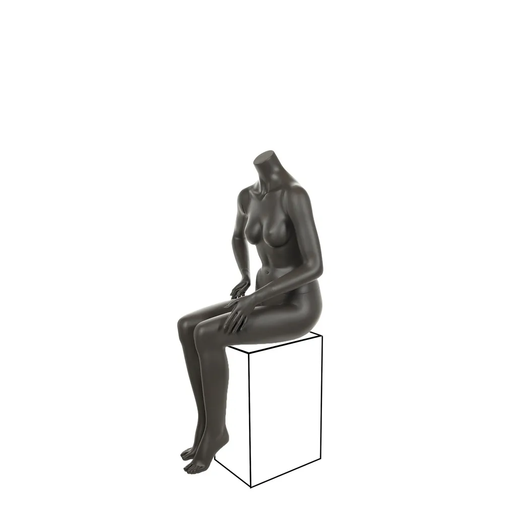 Mannequin femme sans tête, Mosaique, gris ombre