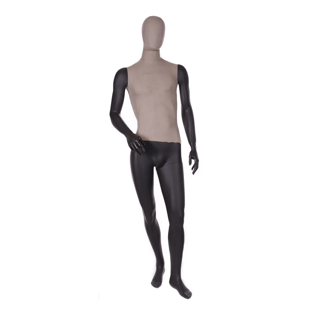 Mannequin homme, tête abstraite, vintage