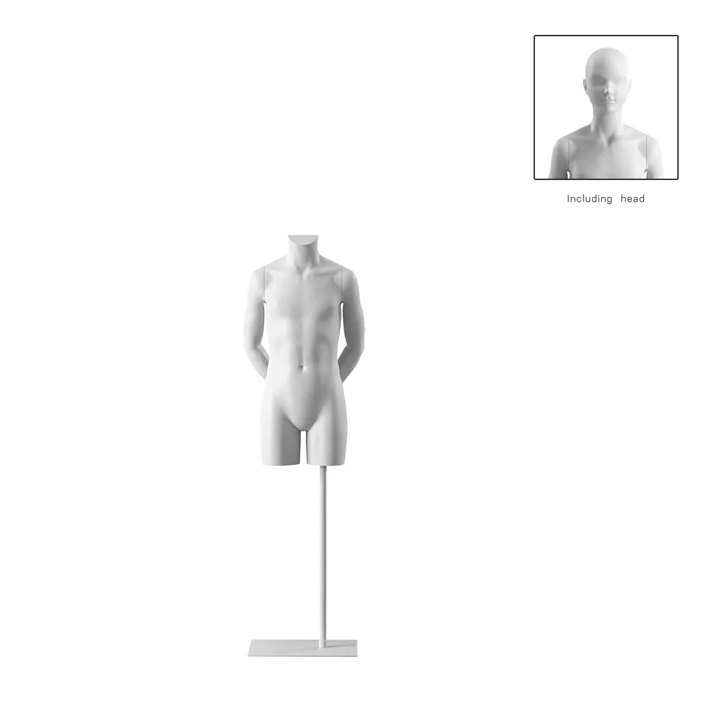 Child torso, 12Y, white, headless, Bio FRP