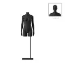 Female torso, black, headless, Bio FRP