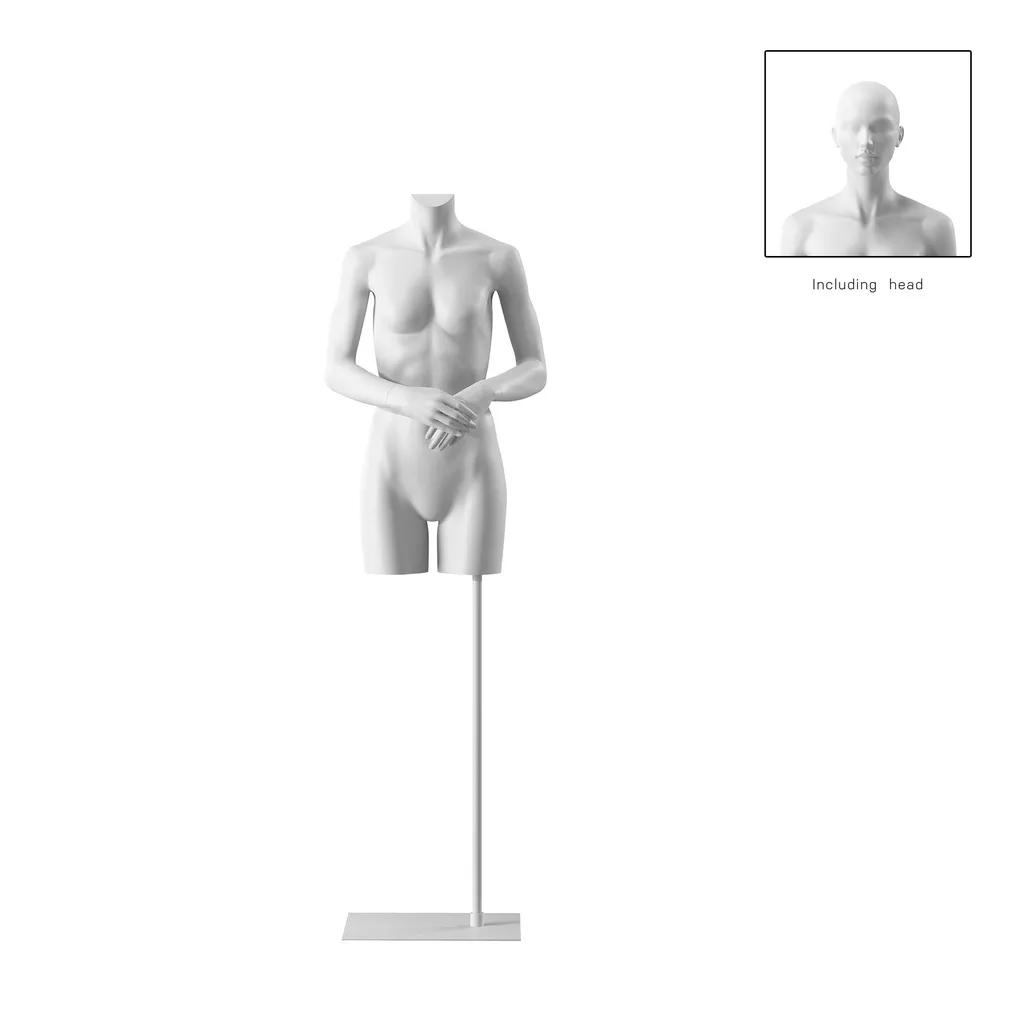 Torso mujer, blanco, incl base, Bio FRP