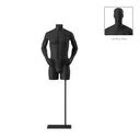 Torso hombre, negro, incl. base, Bio FRP