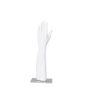 Orthopädisches Damenhand-Display, PVC, weiß, einschließlich Sockel 15x15 cm