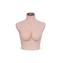 Female torso cut below breast, C cup, silicone