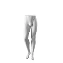 Présentoir à pantalons homme blanc, socle en métal blanc époxy