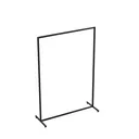 Heavy duty clothing rack, wide model, for long dresses, square metal tube, black matt