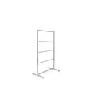 Heavy duty clothing rack, short model, for lingerie, with 4 horizontal hangrails, chrome