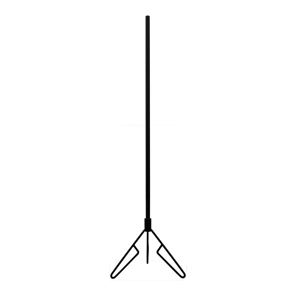 Bust stand with central connection, 110 cm, tripod, black