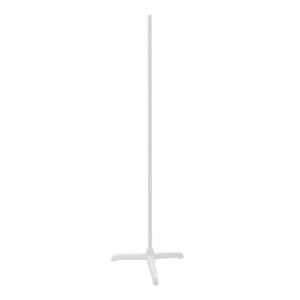 Support de buste avec connexion centrale, 110 cm, trépied, blanc