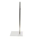 Bust stand with M10 thread, adjustable height, brushed steel