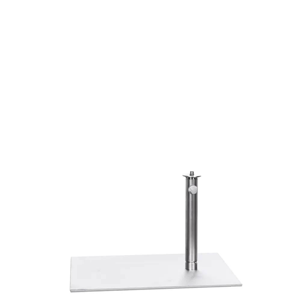 Bust stand, leg fixation M10, brushed steel